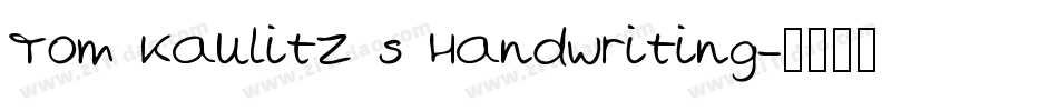 Tom Kaulitz s Handwriting字体转换